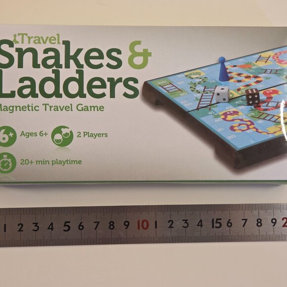 Travel Snakes & Ladders – Magnetic Game, NEW, 6+ - Picture 4 of 4